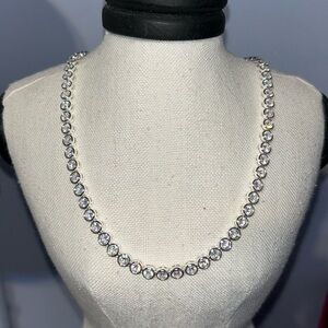 Kendra Scott Carmen clear Crystal tennis necklace
